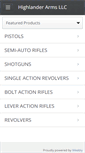 Mobile Screenshot of highlanderarmsllc.com